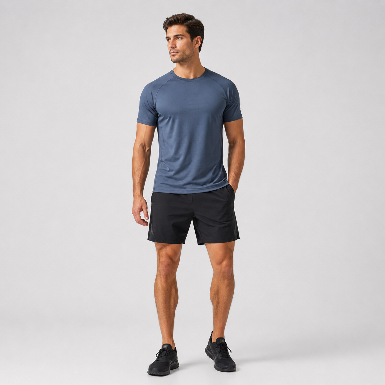 Men's performance training tee and shorts
