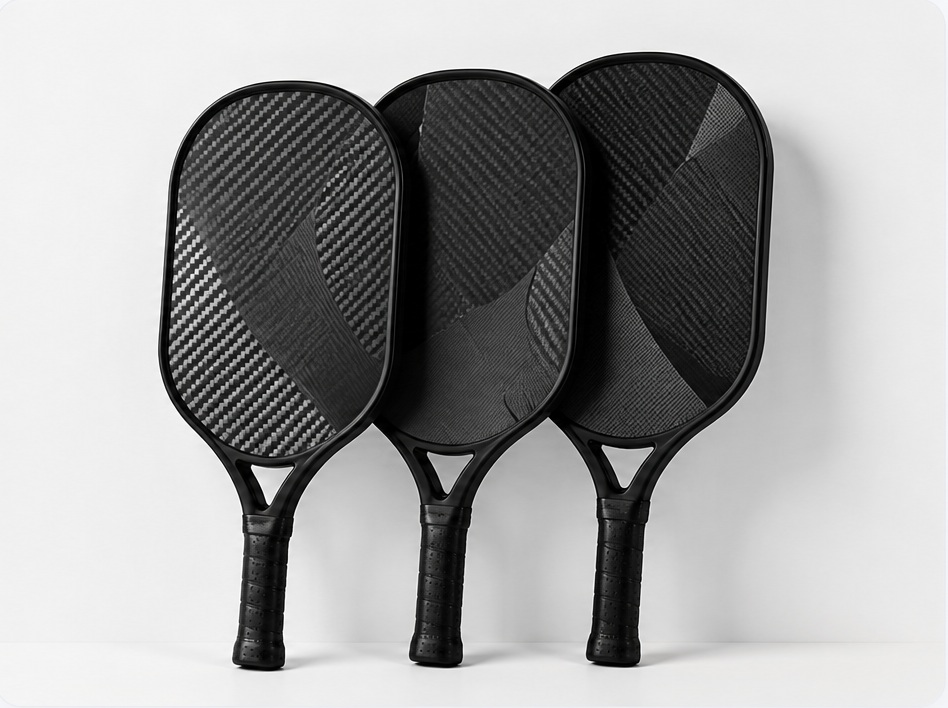 Custom carbon fiber pickleball paddles and tennis rackets for OEM production